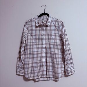 Garnet Hill Plaid Organic Pima Cotton Top 10